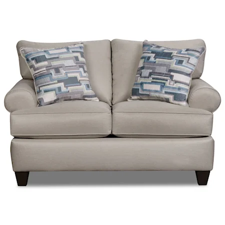 Casual and Contemporary Living Room Loveseat